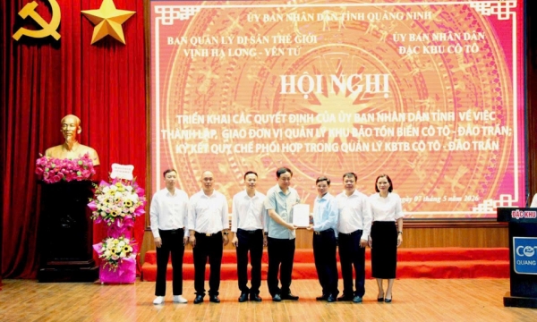 Thành lập và ký kết quy chế phối hợp quản lý Khu bảo tồn biển Cô Tô – Đảo Trần