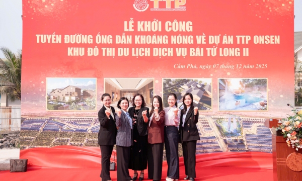 Chính thức khởi công tuyến đường ống dẫn khoáng nóng về Dự án TTP Onsen