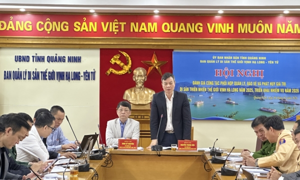Triển khai nhiệm vụ công tác quản lý, bảo vệ, phát huy giá trị Di sản Vịnh Hạ Long năm 2026